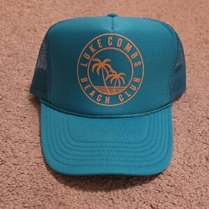 Beach Club Teal Trucker Hat